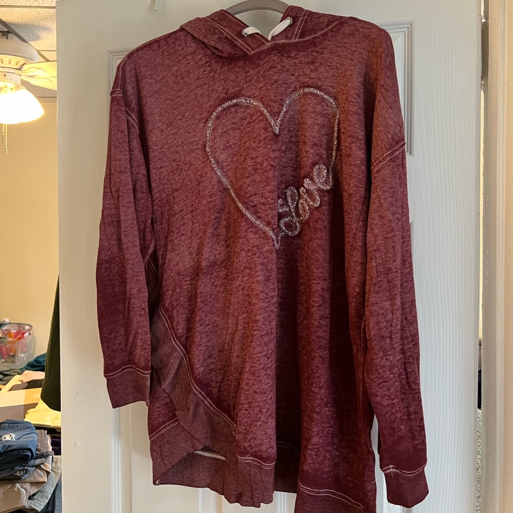 Lane Bryant hooded lightweight sweatshirt. Size 14/16